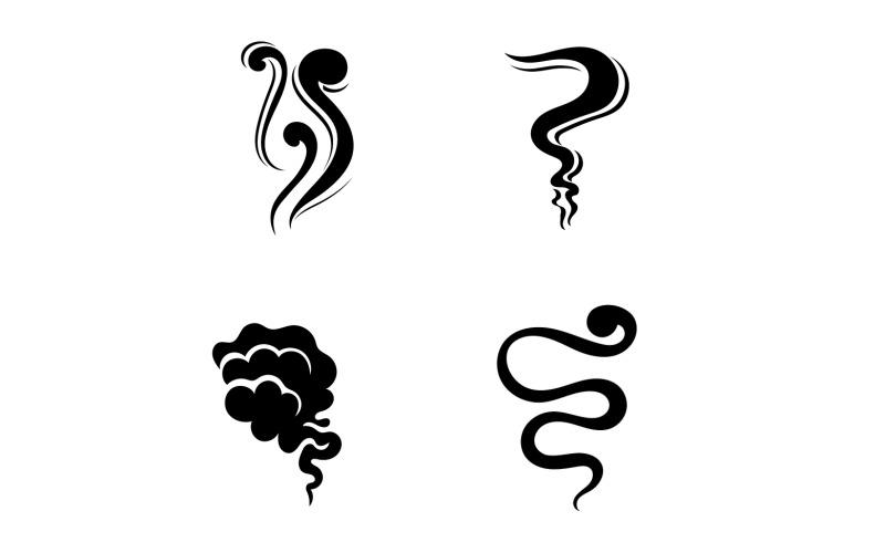 Humo vape logo icono plantilla diseño elemento v30