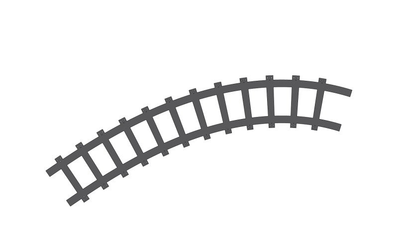 Modelo de vetor de ícone de caminho de trilha de trem logotipo v20