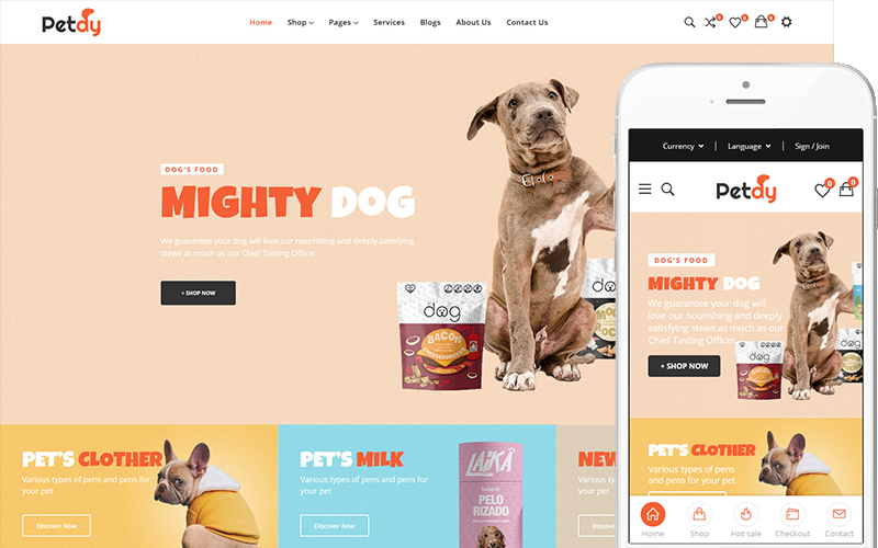Petdy - Tema för husdjur och veterinärer WooCommerce-tema