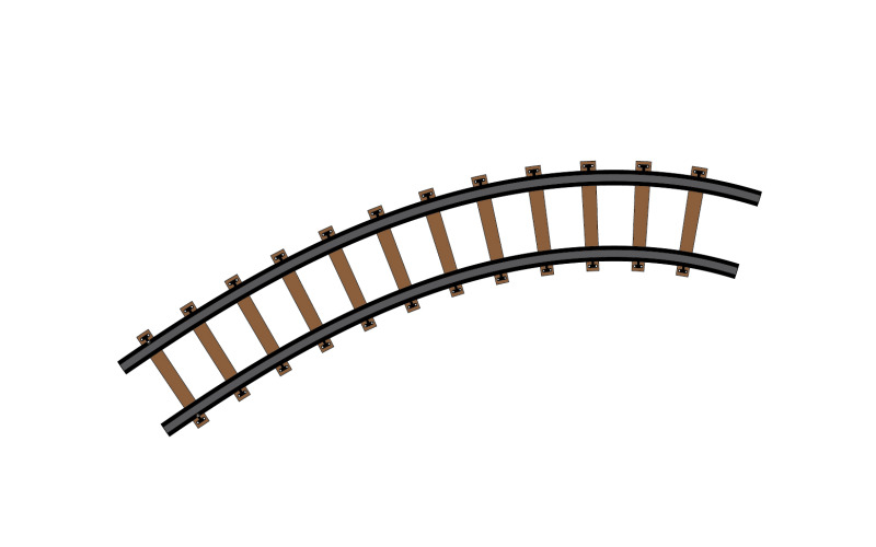 Train track way logo icon vector template logo v3