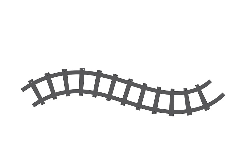 Vonatpálya út logó ikon vektor sablon logó v22