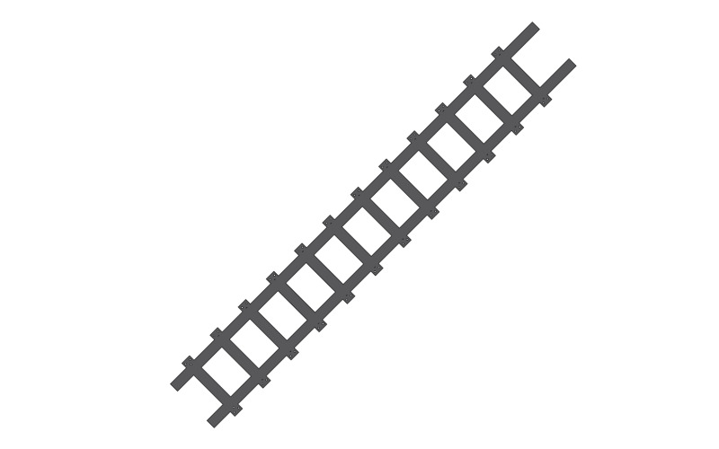 Modelo de vetor de ícone de caminho de trilha de trem logotipo v25