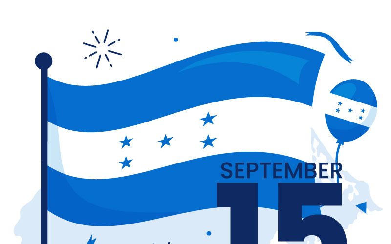 13 Illustratie van de Onafhankelijkheidsdag van Honduras