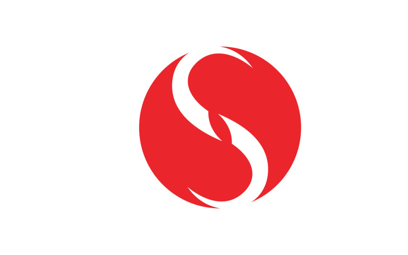 商业信函 s 首字母徽标 v7