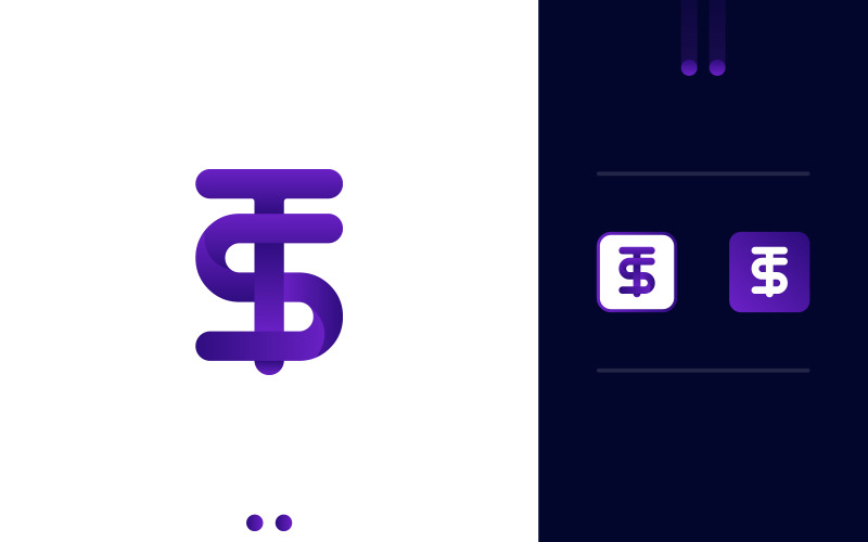 Image de marque vecteur TS logo Illustration Design