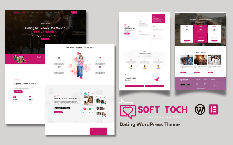 Soft Touch - Flört & Aşk WordPress Teması