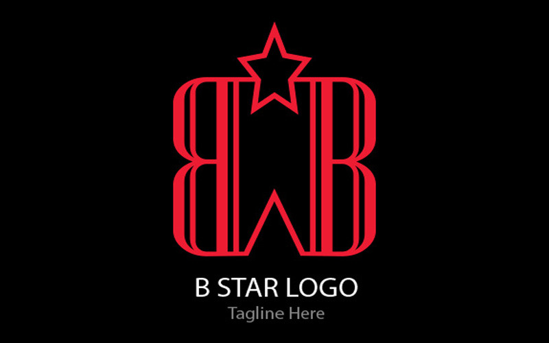 B Star Logo Template Design #346707 - TemplateMonster