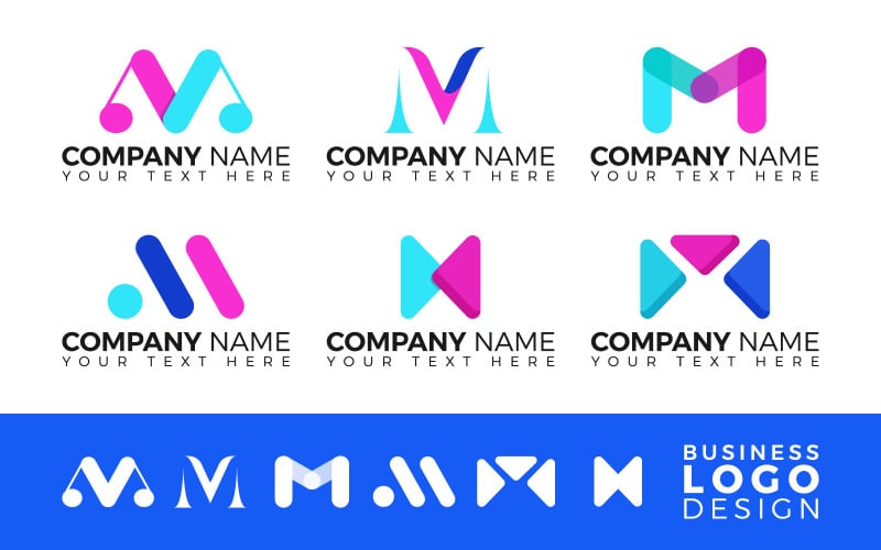 Branding M Logo Design pack