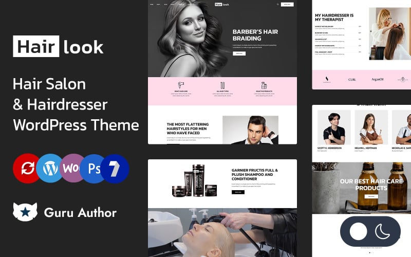 Hairlook - Fodrászat és Fodrász Elementor Wordpress Responsive Theme