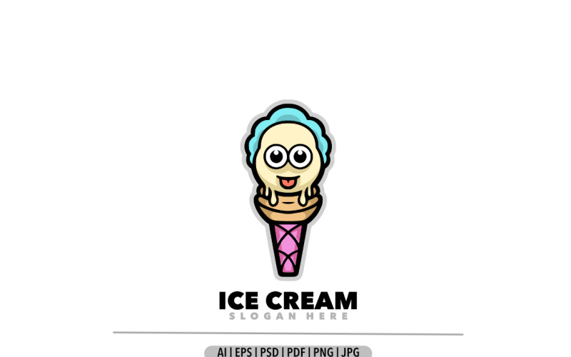 IJs baby mascotte cartoon