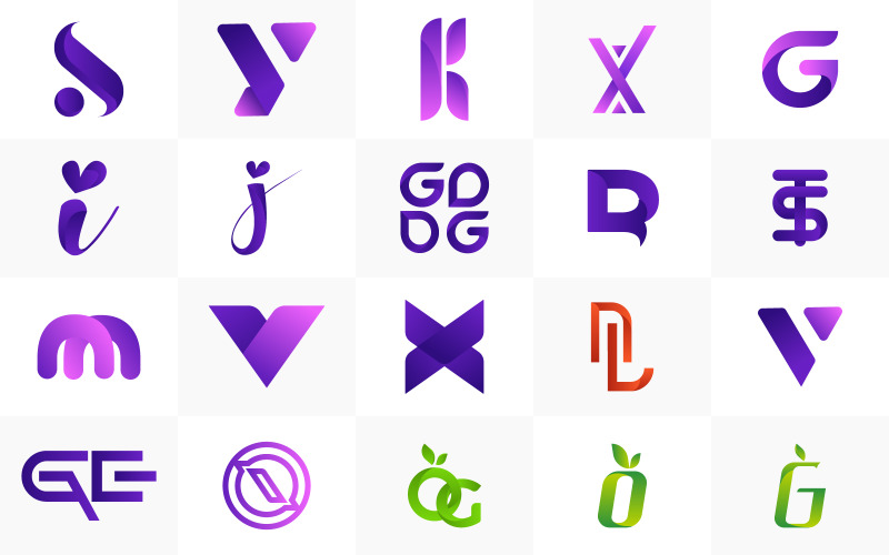 Minimální kreativní logo, vektorové logo šablona ilustrace design