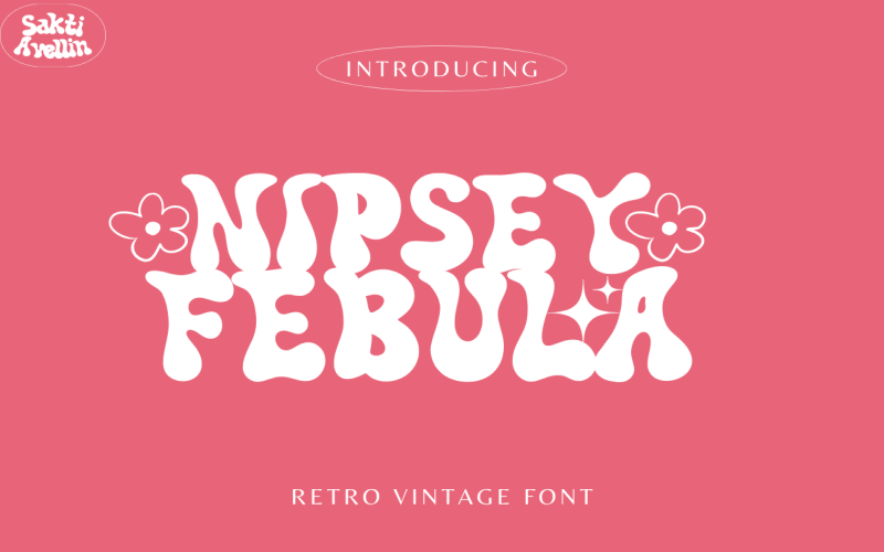 Nipsey Febula - Retro Vintage Schriftart