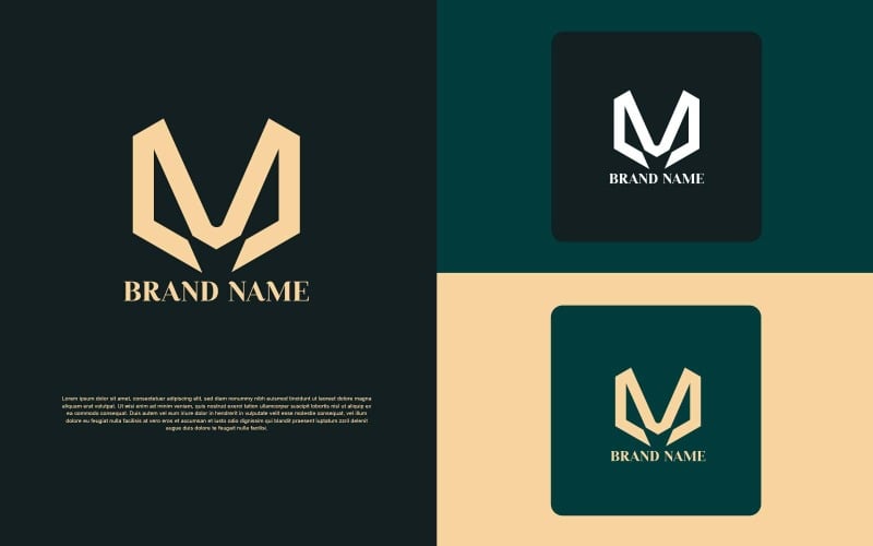 Création de logo professionnel en lettre M - Identité de marque