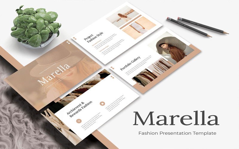Marella - modelo de PowerPoint de moda