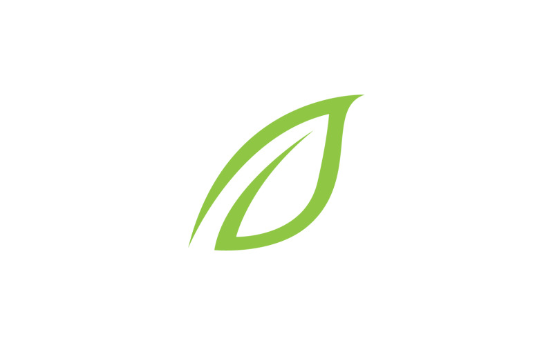 Feuille verte écologie nature logo frais vecteur v20