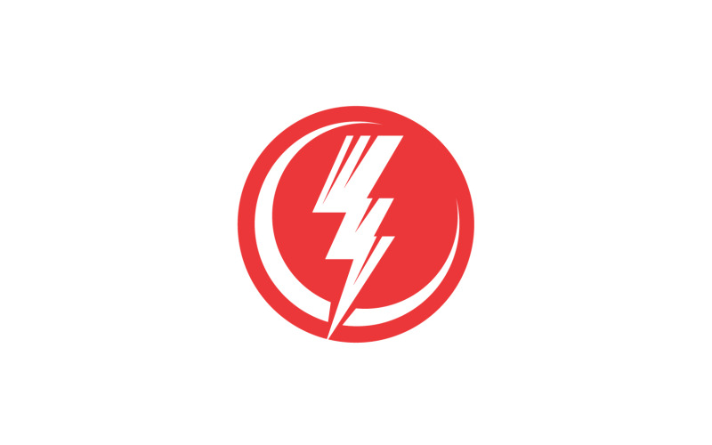 Logo Thunderbolt flash éclair logo v20 - TemplateMonster
