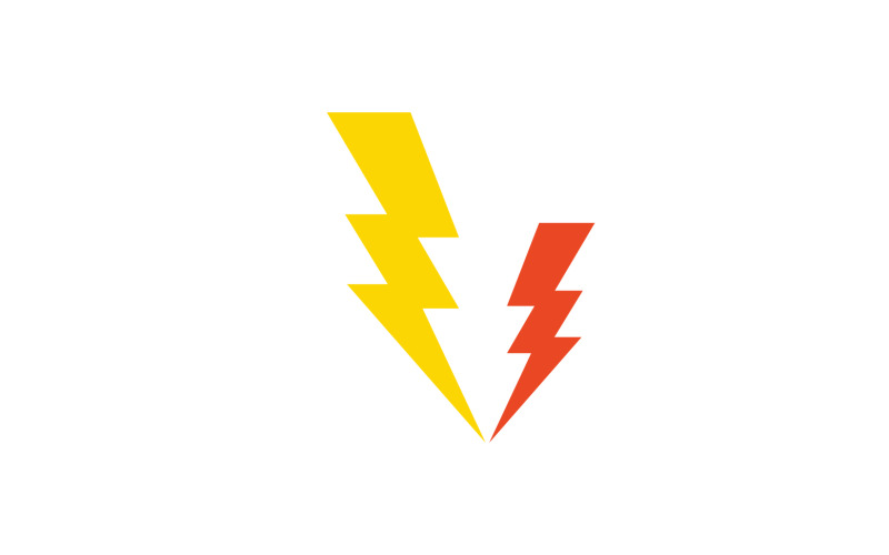 Logo Thunderbolt flash éclair logo v7 - TemplateMonster
