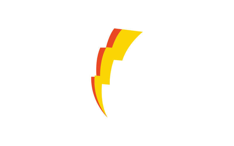 Logotipo de rayo flash logotipo de relámpago v6