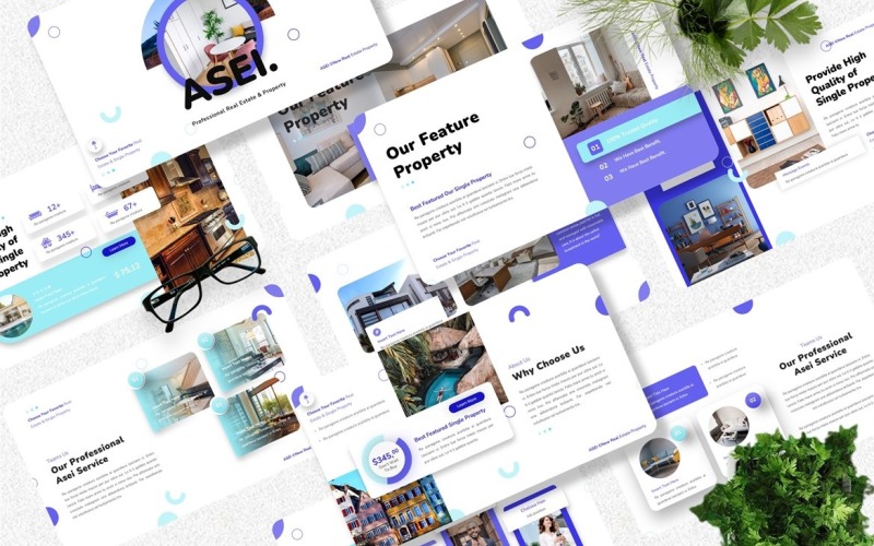 Asei - Powerpoint-sjabloon voor onroerend goed
