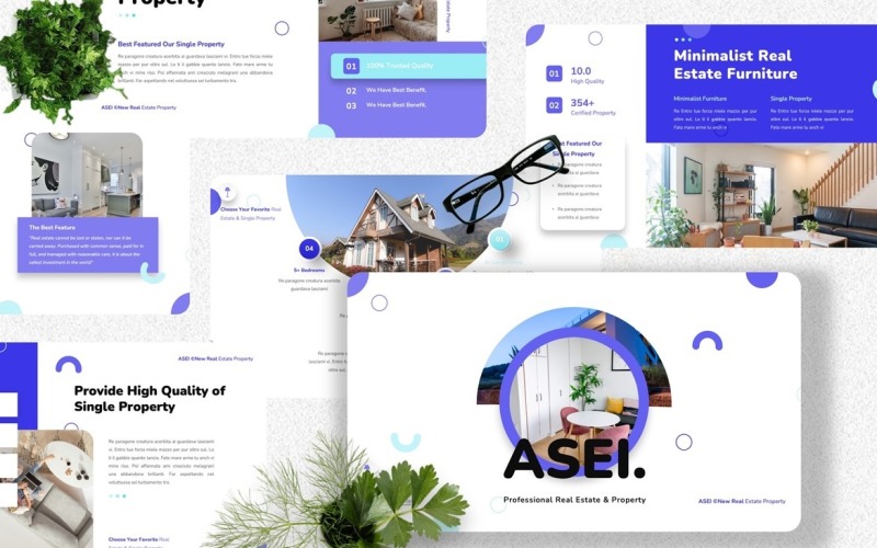 Asei - Real Estate Googleslide šablona