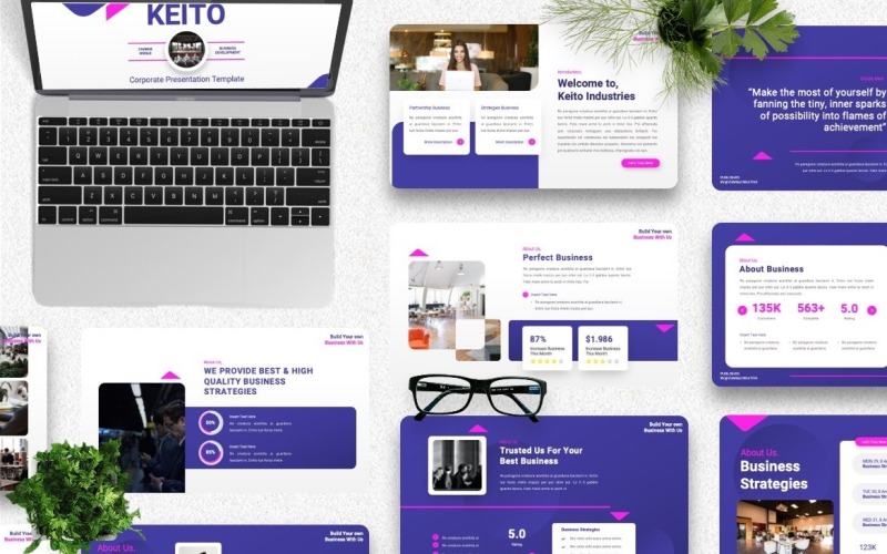 Keito - Modello PowerPoint aziendale