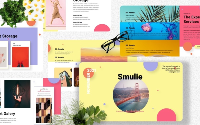 Smulie - Creatieve digitale Powerpoint-sjabloon