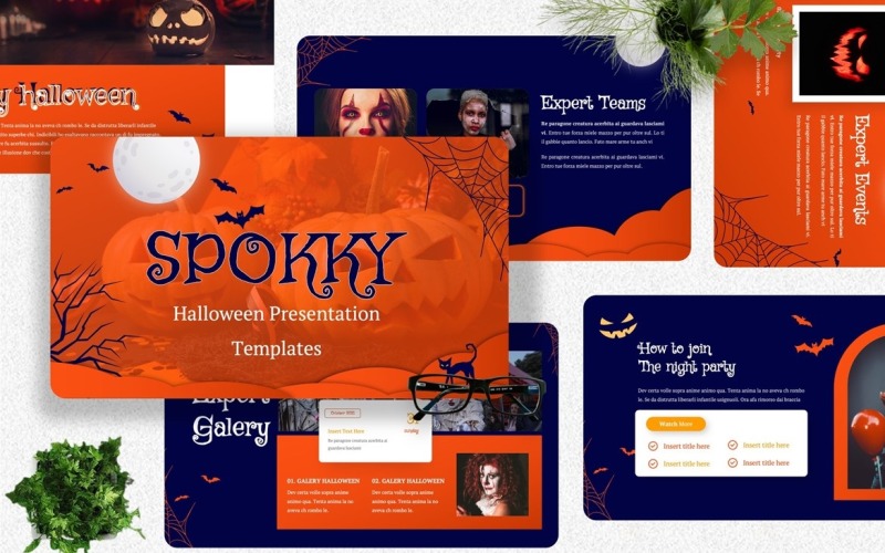 Spokky - Cadılar Bayramı Googleslayt Şablonları