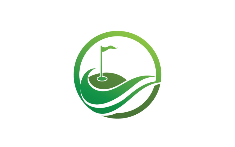 Golf icona logo sport vettore v1