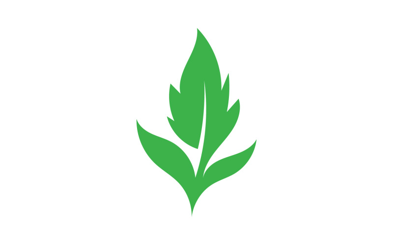 Foglia di trifoglio elemento verde icona logo vettore v28