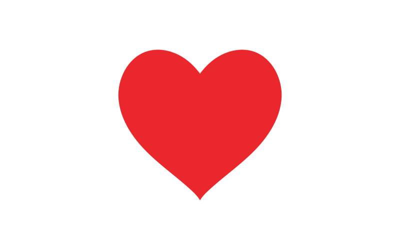 Heart love valentine icon element logo vector v16