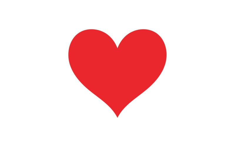 Heart love valentine icon element logo vector v17