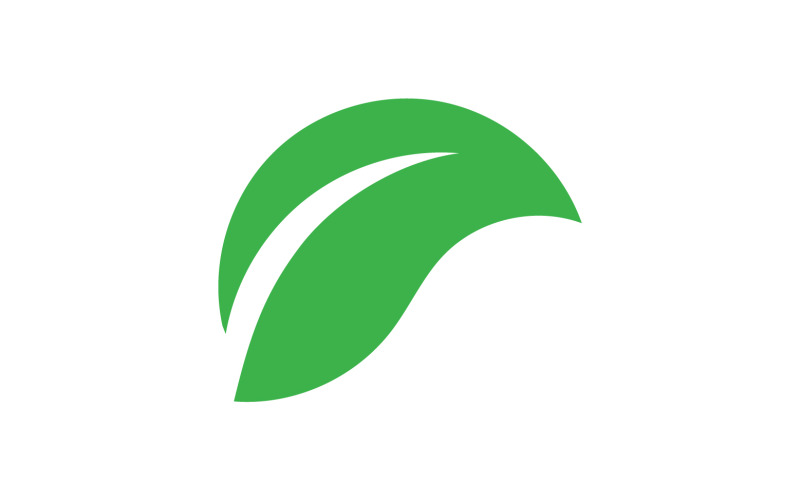 Hoja de trébol elemento verde icono logo vector v13