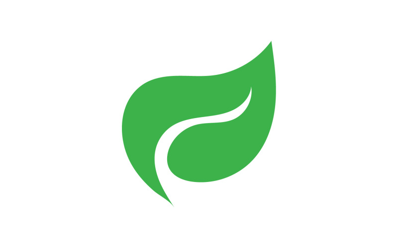 Liść koniczyny zielony element ikona logo wektor v27