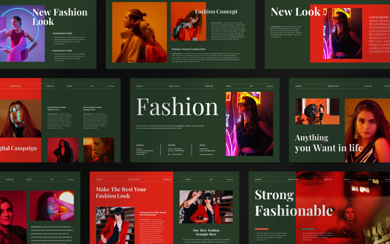 Modèle de présentation de Look-Book de mode