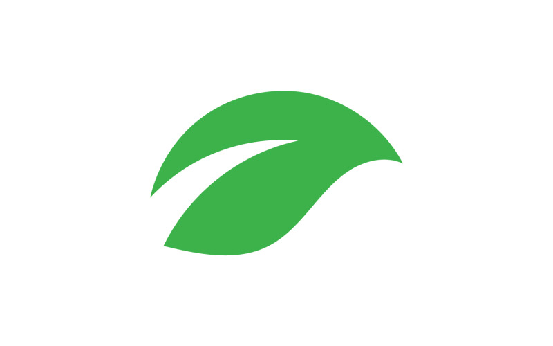 Yonca yaprağı yeşil element simgesi logo vektörü v11