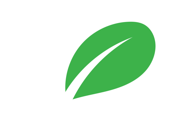 Yonca yaprağı yeşil element simgesi logo vektörü v19