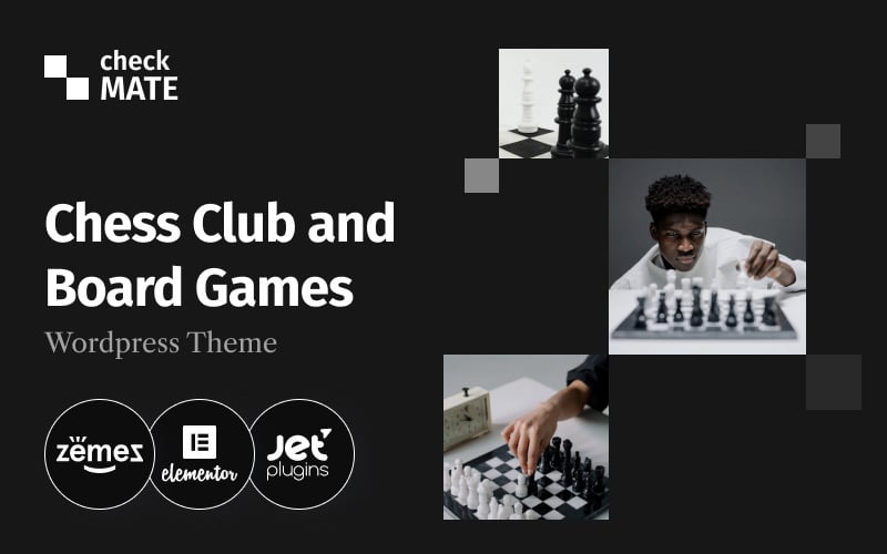 Checkmate - Tema WordPress para Clube de Xadrez e Jogos de Tabuleiro