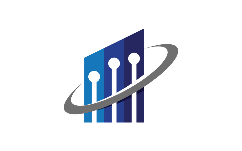 Фінанси бізнес графічний логотип вектор шаблон v13