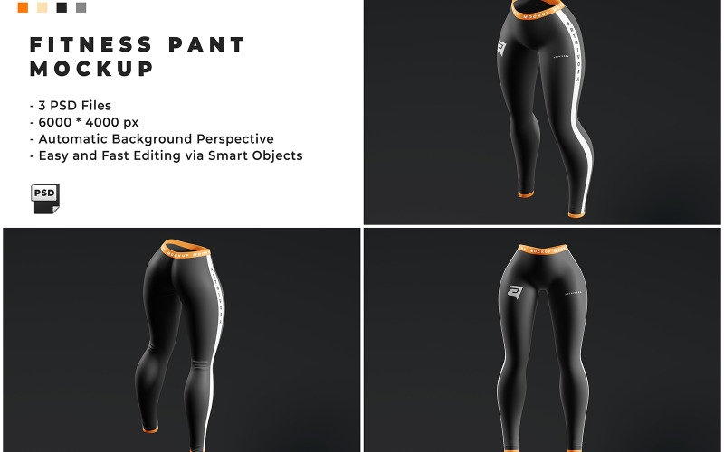 Modèle de maquette de pantalon de fitness
