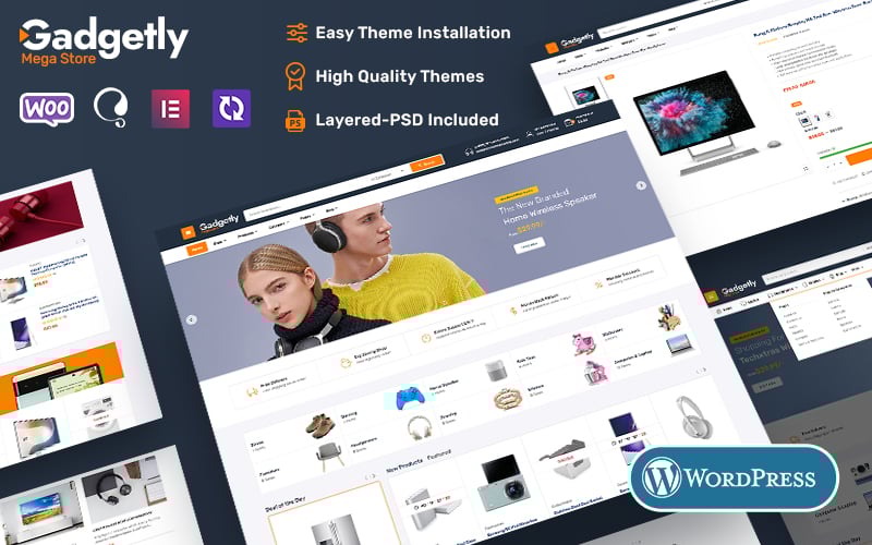 Gadgetly – Electronics & Gadgets Marketplace téma a WooCommerce üzletek számára