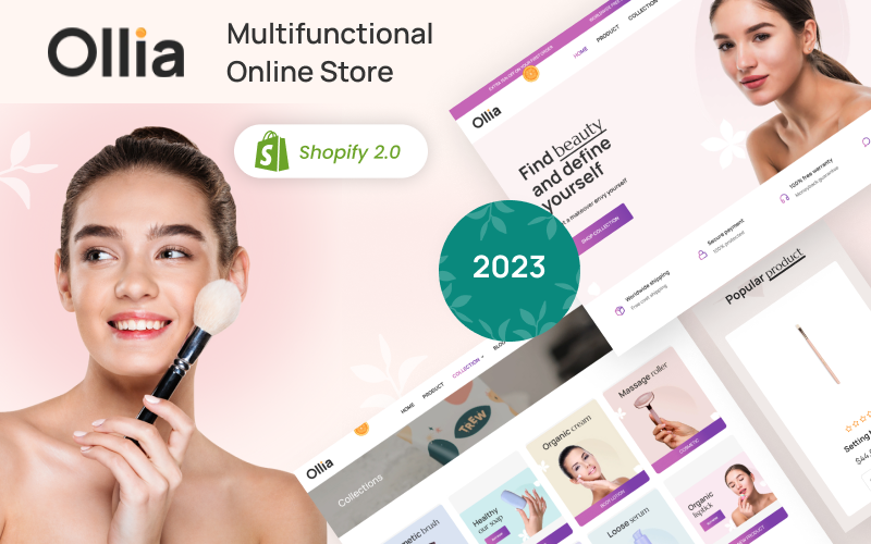 Ollia - Cosméticos e Beleza, Tratamento de Saúde Tema Shopify 2.0