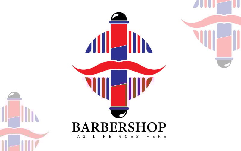 Шаблон логотипа Birbershop - Шаблон логотипа парикмахера
