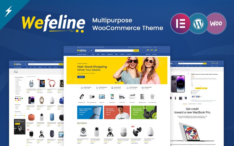 Wefeline 大型商店和电子产品 WooCommerce 主题