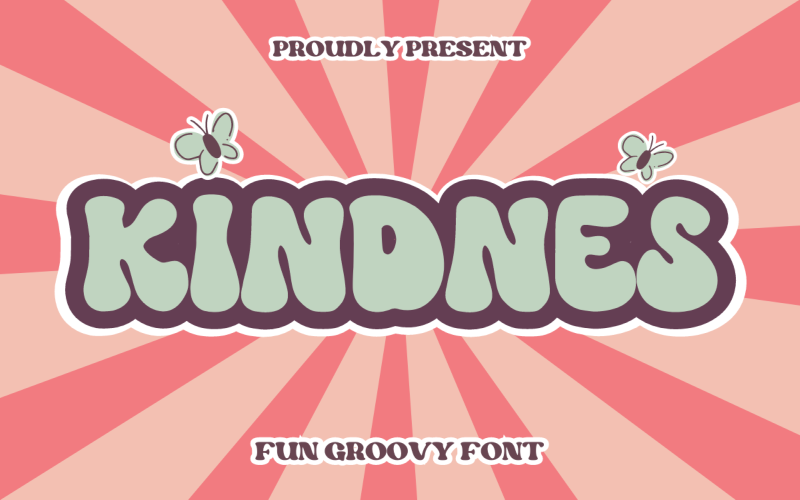 Kindnes - Fun Groovy Font