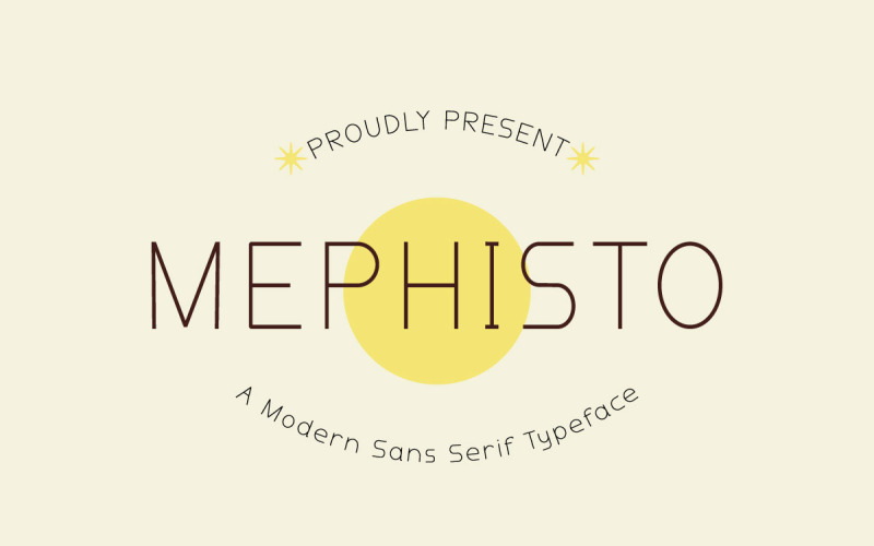 Mephisto - Moden - Display - Sans Serif - Teckensnitt