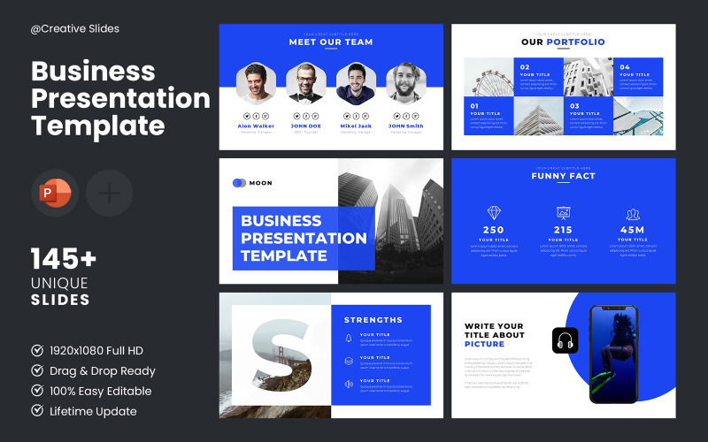 Moon - PowerPoint-presentationsmall