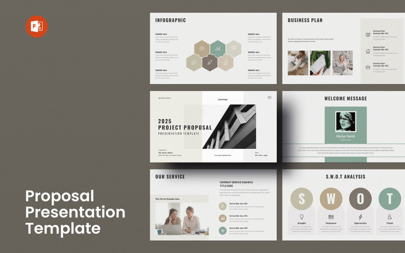 Projectvoorstel PowerPoint-presentatielay-out