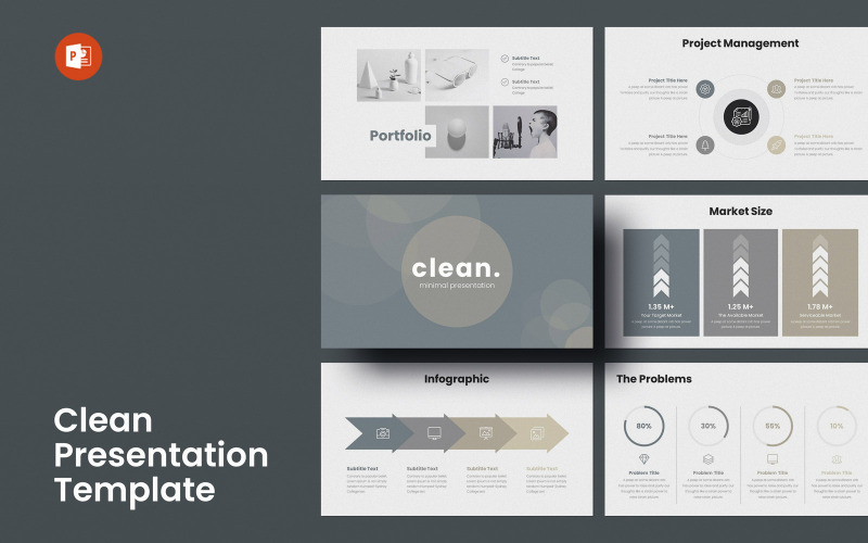 Pulito - Modello di presentazione di PowerPoint