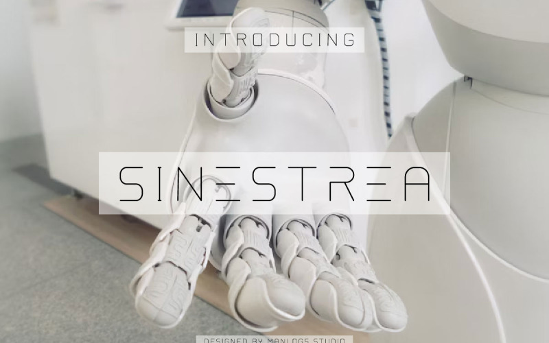 Sinestrea - 显示 - 未来派 - 空间 - 字体