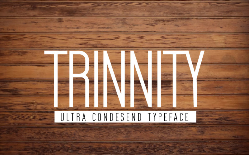Trinnity - Ultra Condensato - Sans Serif - Caratteri